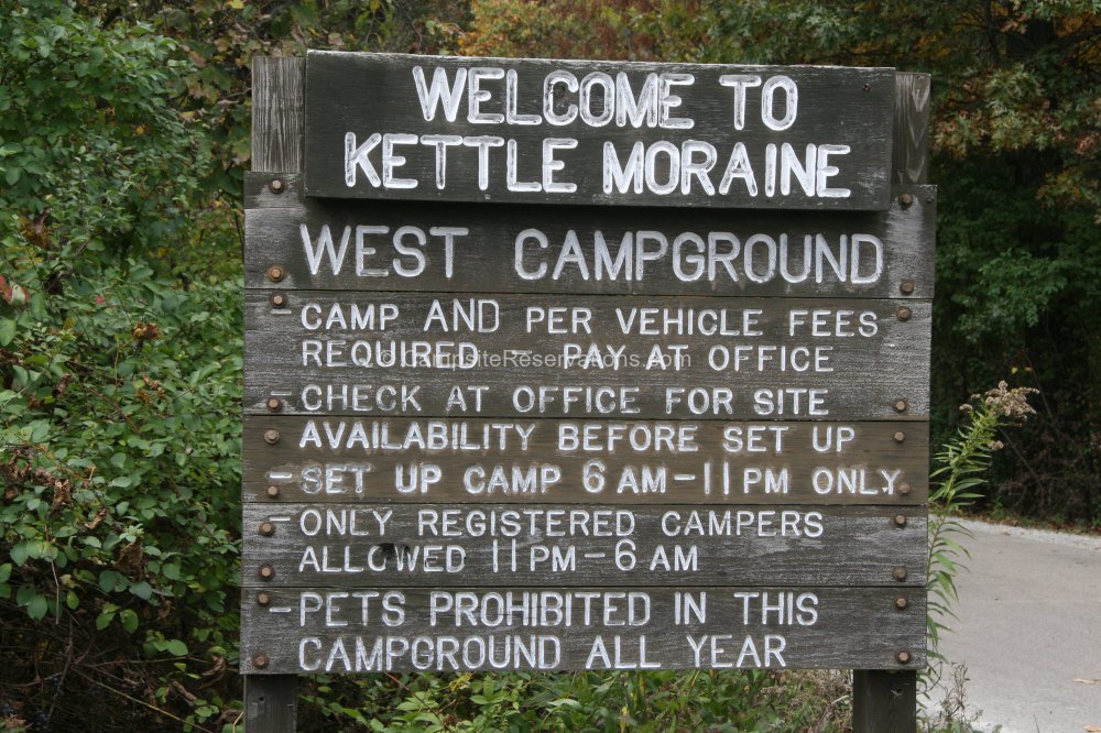 Whitewater Lake Campground West Loop at Kettle Moraine State Forest
